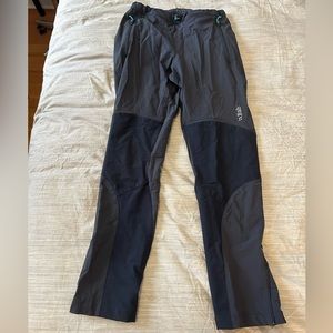 Rab small - tough hiking pants - reinforced knees , great condition .
